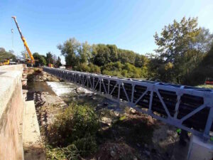 VENARIA REALE – Proseguono i lavori per il nuovo ponte Castellamonte