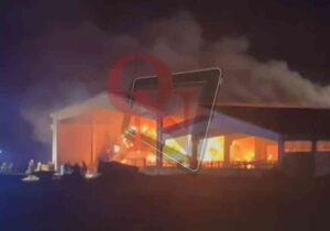 BUSANO – Incendio cascina nella notte, in via Rolando Perino (FOTO E VIDEO)