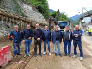 PONT CANAVESE – In corso i lavori di allargamento della Sp47 della ValSoana