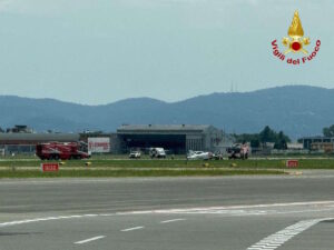 CASELLE – Incidente all’aeroporto: illeso il pilota