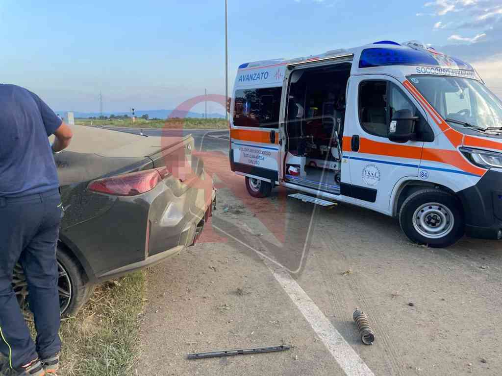 Il Soccorso Avanzato di Caluso è intervenuto alla rotonda 