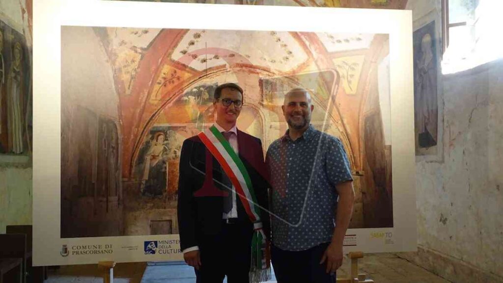 Prascorsano un momento dell'inaugurazione restauri
