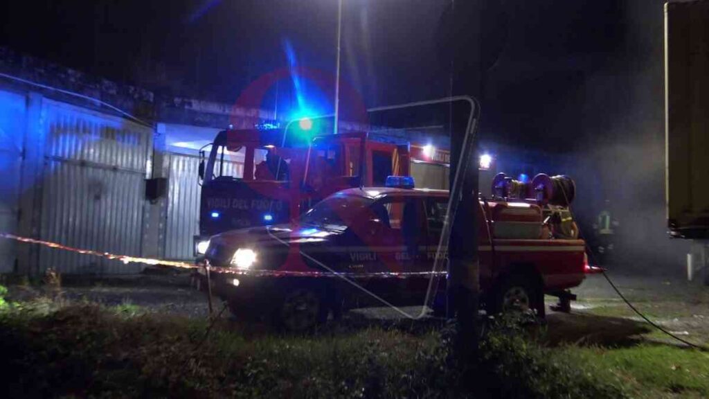 Tempestivo intervento dei Vigili del Fuoco di Rivarolo canavese nella notte