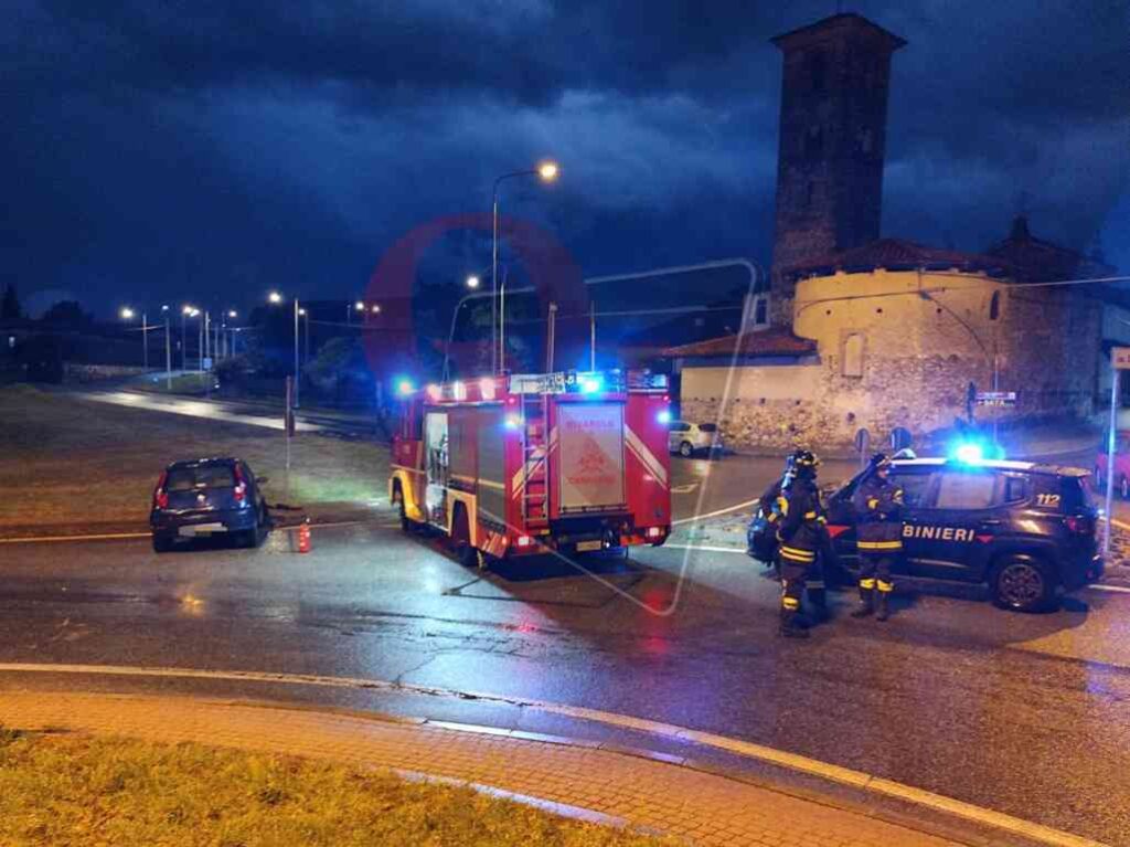 ferito il conducente della vettura che ha avuto l'incidente a san martino valperga