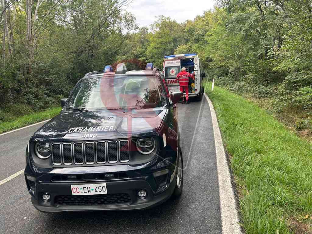 carabinieri e 118 a nole sulla sp di rivara per l'incidente