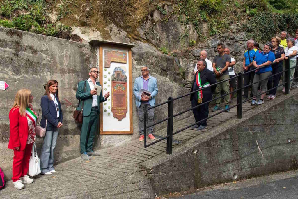 inaugurato a ceresa di ribordone il percorso amilcare solferini