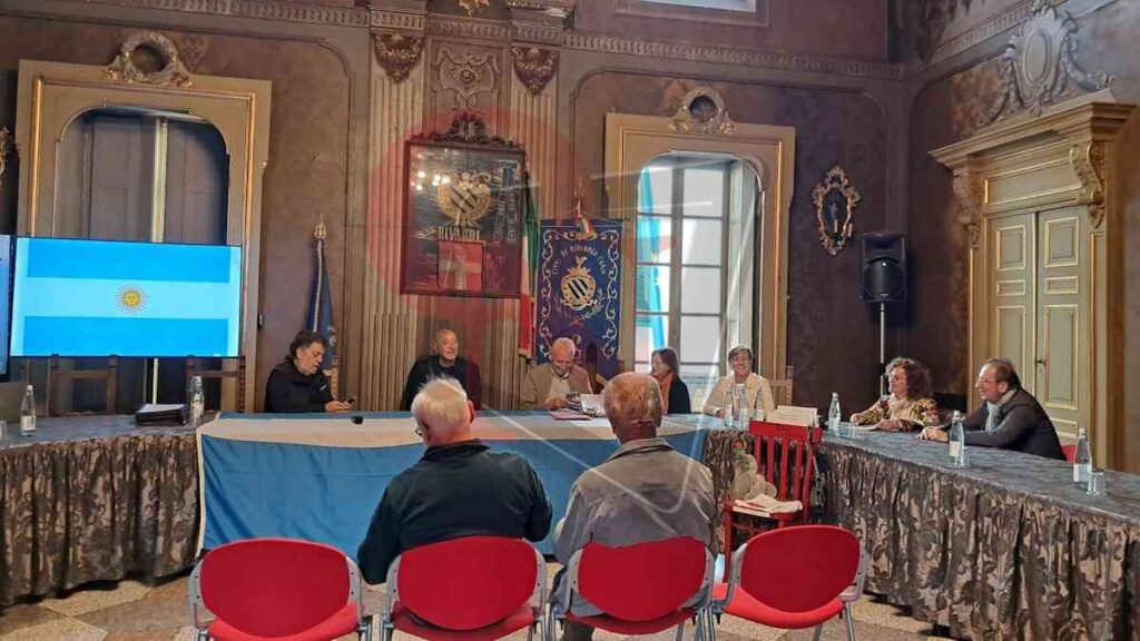 in sala consigliare a rivarolo canavese luis miguel fissore da sunchales