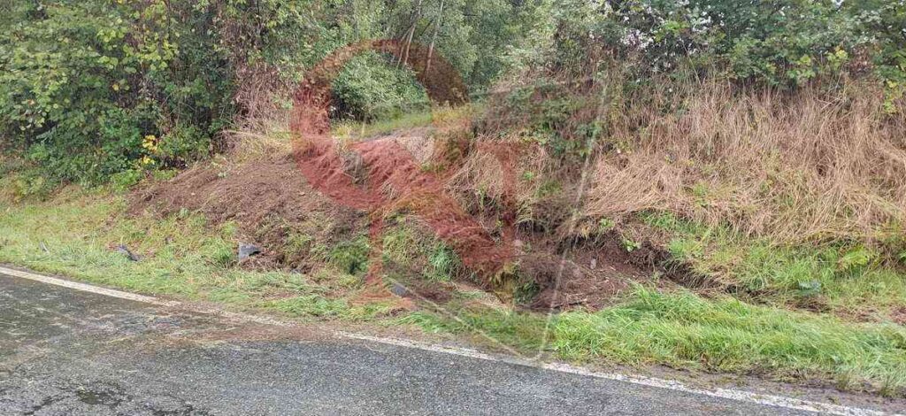 san martino canavese: le ruote sono finite fuori strada