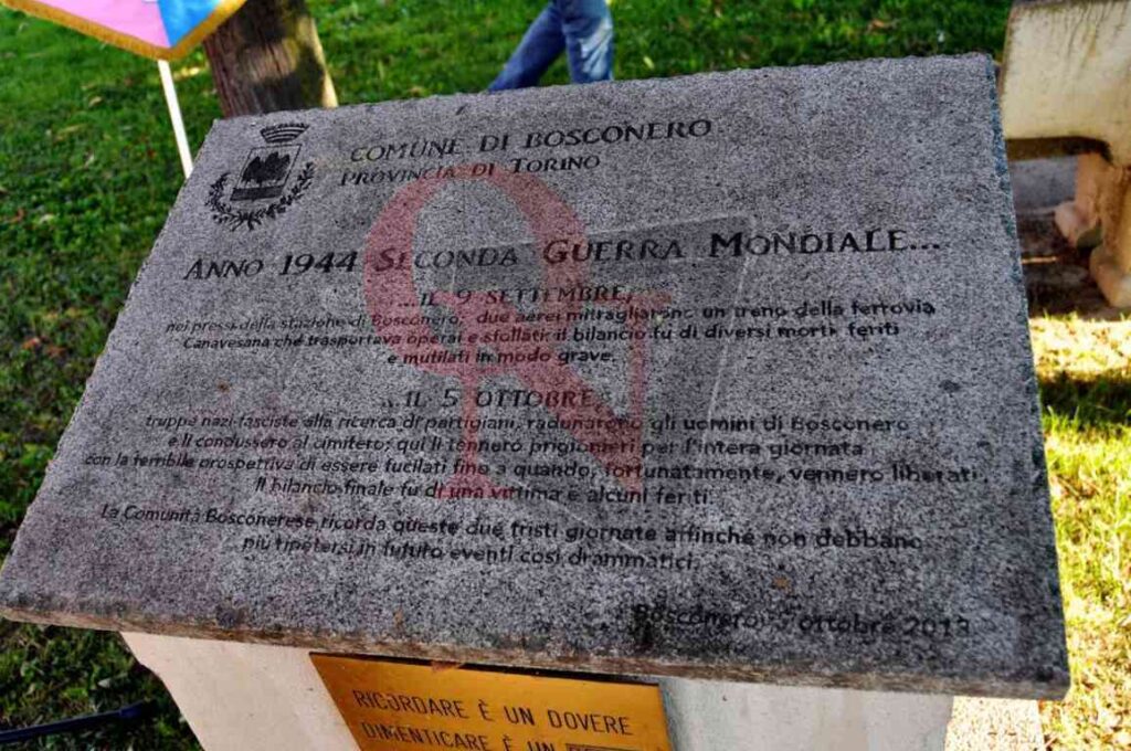bosconero targa commemorativa 