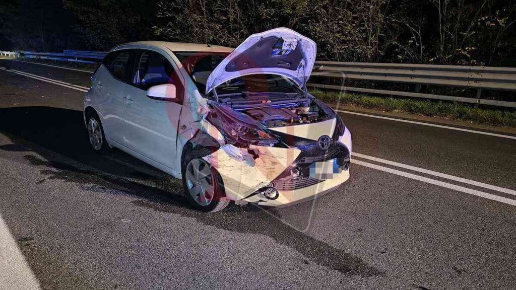 castellamonte incidente sulla Pedemontana con 3 auto