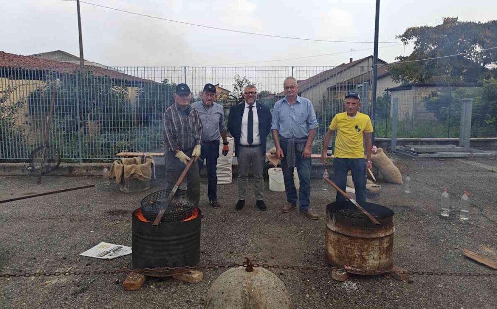 castagnata in frazione tedeschi a leini