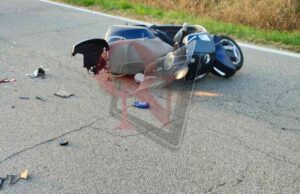 SAN GIUSTO CANAVESE – Scontro tra scooter e auto sulla strada per Cortereggio