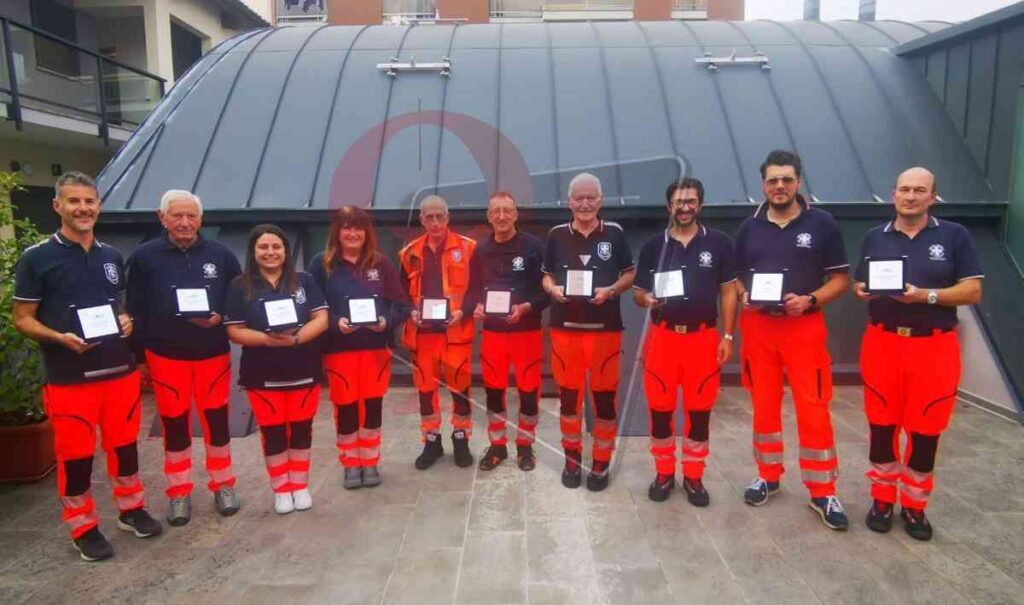 valperga premiati della Croce Bianca del Canavese