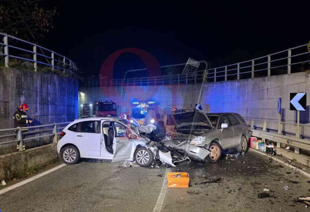 balangero scontro frontale