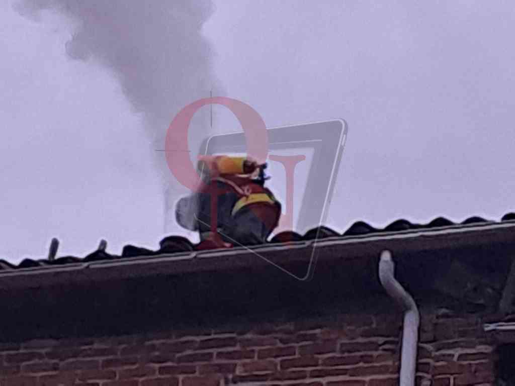castellamonte incendio tetto via botta