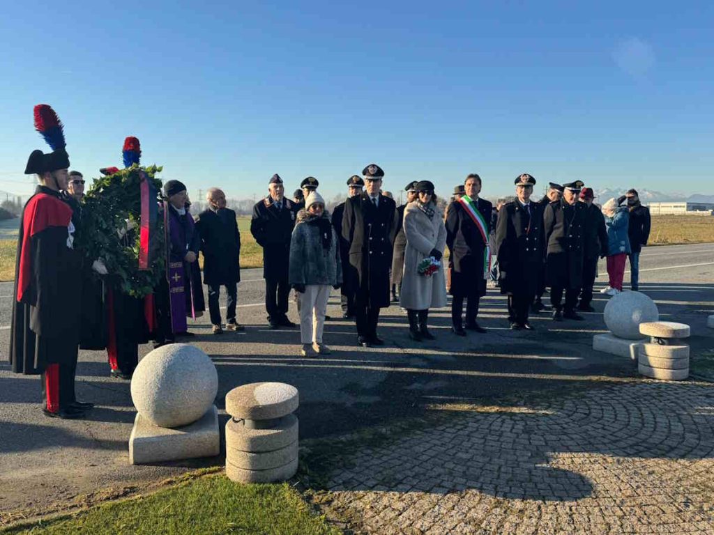 volpiano commemorato incidente volo