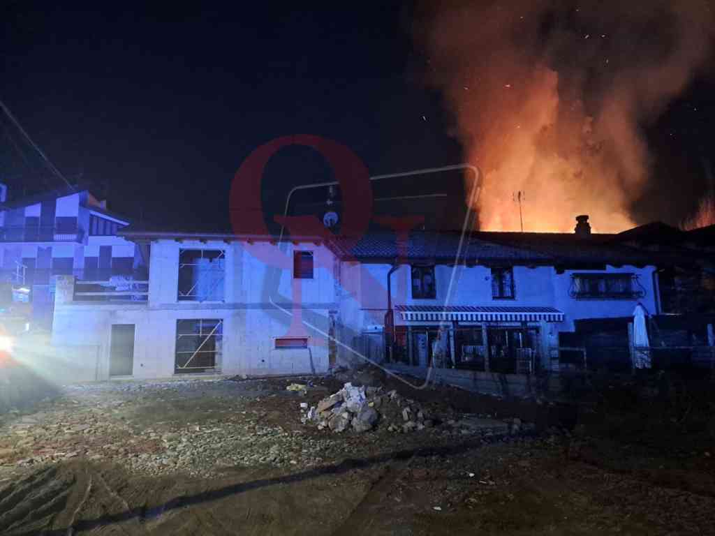 rivara incendio abitazione a prime foglie