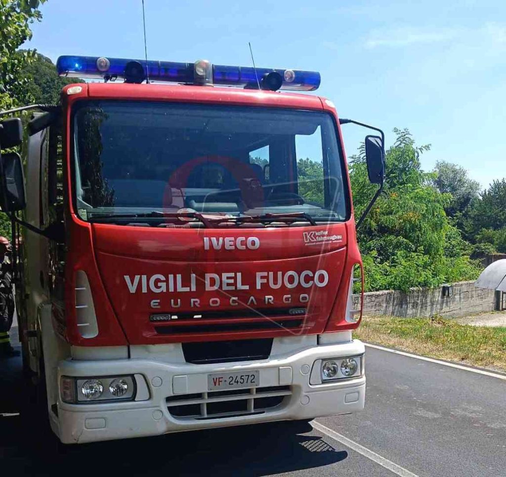cuorgnè incendio sterpaglie