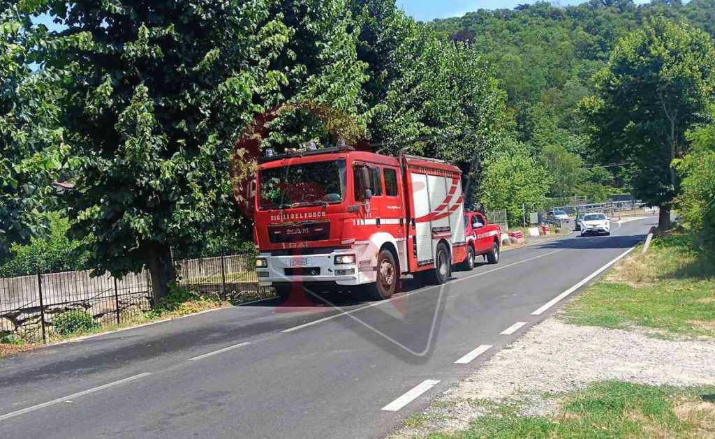 cuorgnè incendio sterpaglie