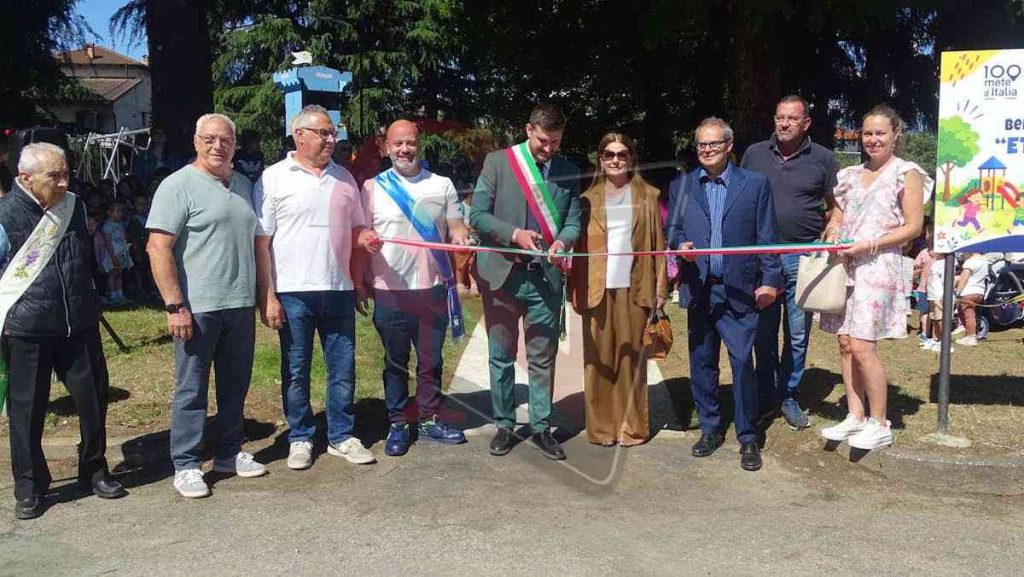 Ozegna inaugurazione parco giochi