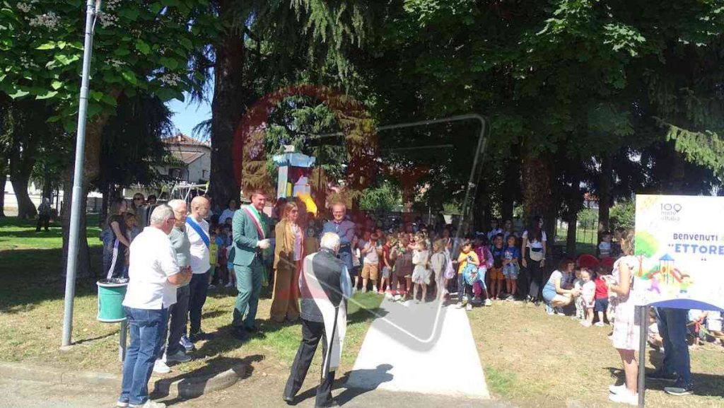 Ozegna inaugurazione parco giochi