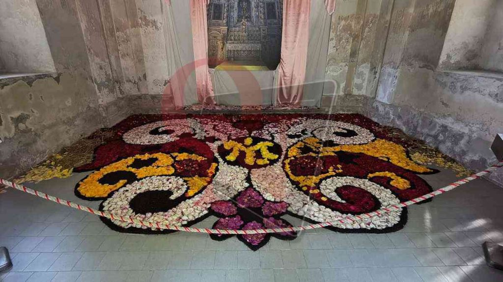 ozegna infiorata al santuario