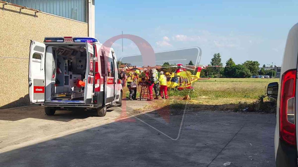 rivarolo canavese incidente sul lavoro frazione pasquaro