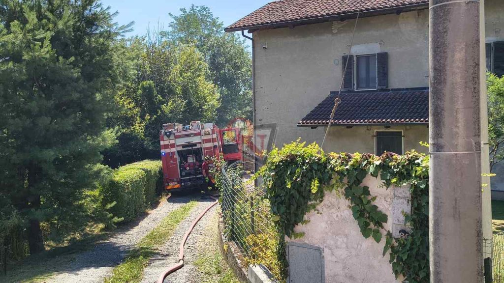 incendio abitazione in frazione spineto