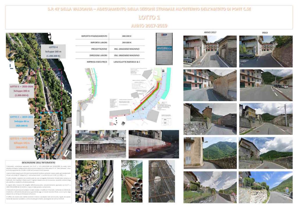 Pont Canavese sp47 allargamento