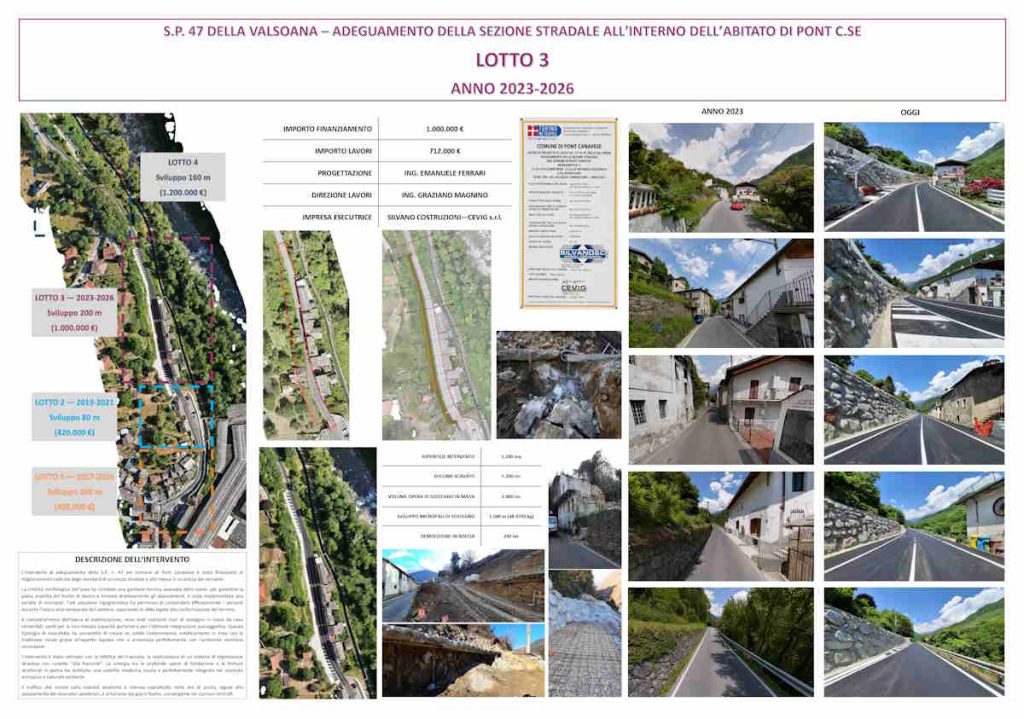 Pont Canavese sp47 allargamento