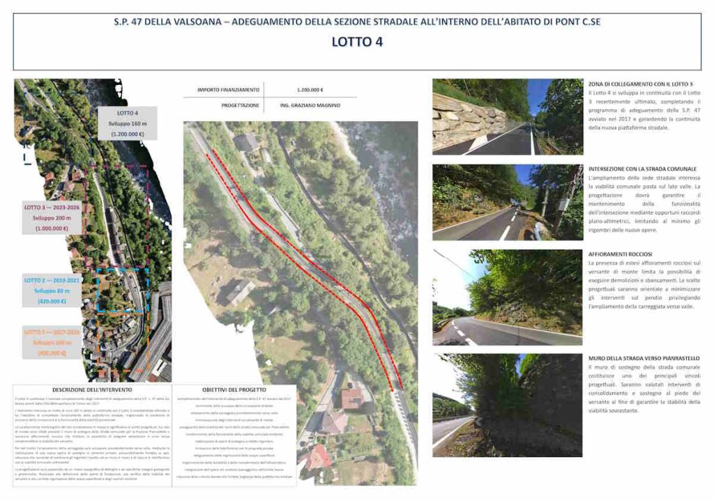 Pont Canavese sp47 allargamento