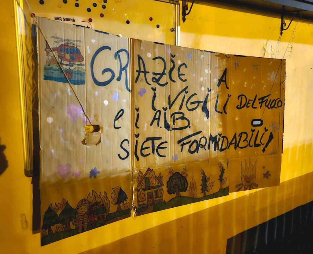 ronco canavese cartellone per vvf e aib