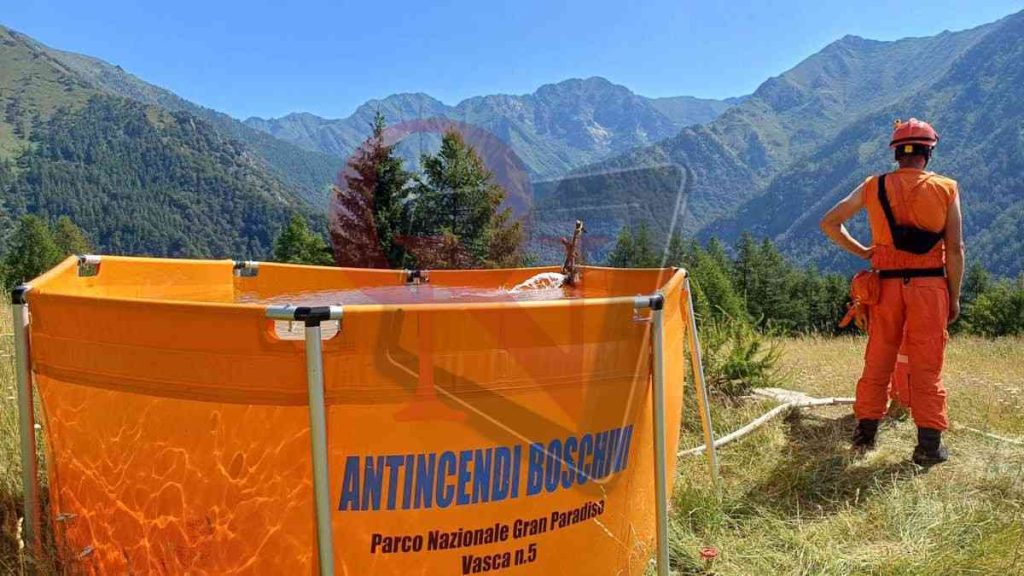 valprato soana incendio boschivo