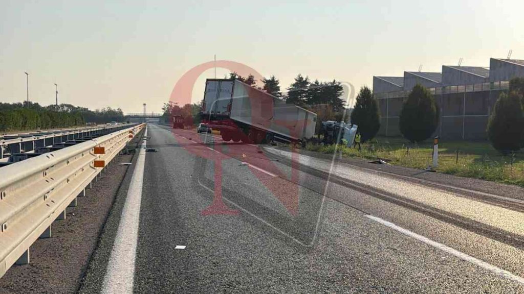 volpiano incidente in autostrada A5