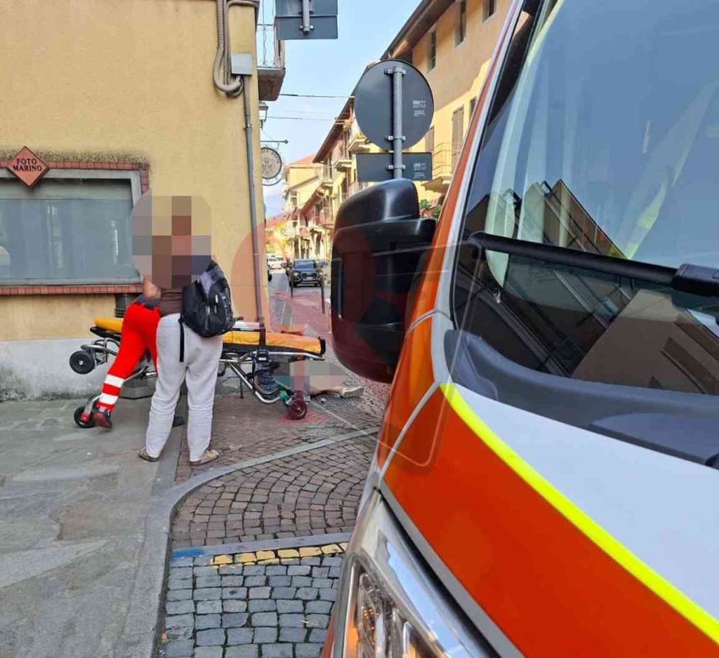 castellamonte donna caduta in via educ