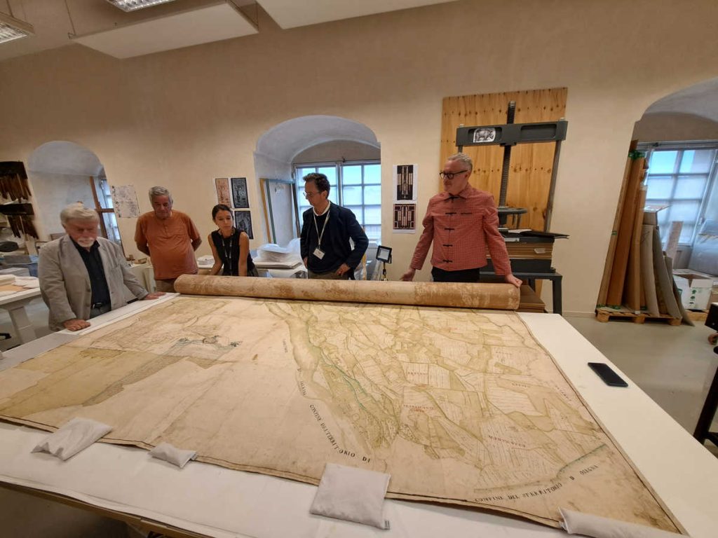 castellamonte mappa al centro restauro a La Venaria