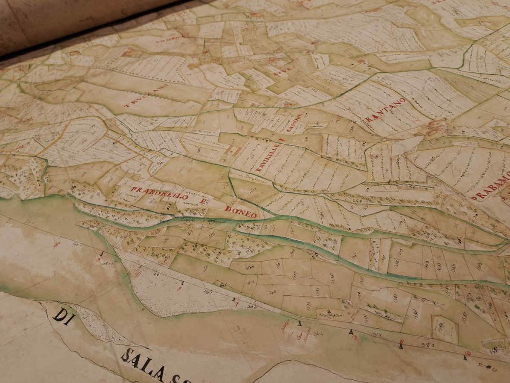 castellamonte mappa al centro restauro a La Venaria