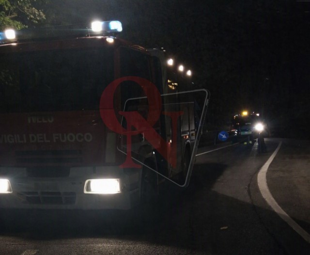 ingria caduta masso sulla provinciale 47