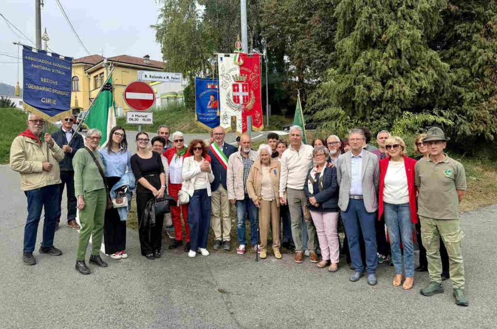 lanzo intitolazione via rolando foieri pieri