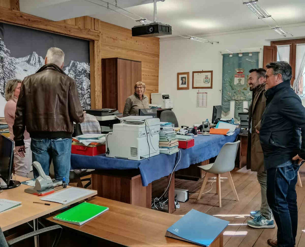 Ronco Canavese Zangrillo in visita